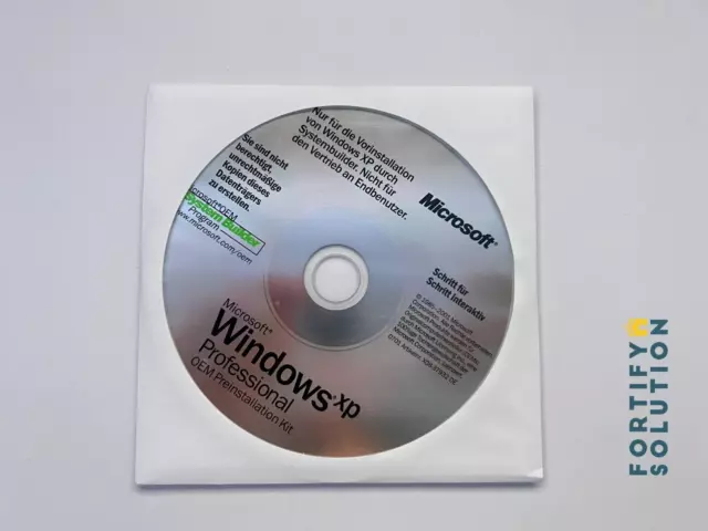 Windows XP Professional OEM Preinstallation Kit | Für Vorinstallation | NEU ✅