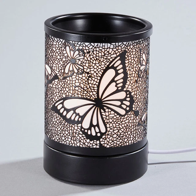 VP Home Wall Plug-in Wax Warmer - Mosaic Glass Scent Warmer With Night Light For Wax Melts