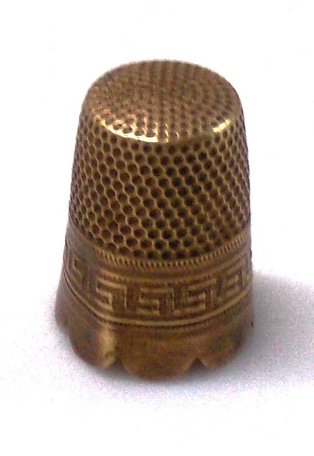 Dé à Coudre Vintage Laiton Dé à Coudre Vintage En Laiton - Protection Doigts Pour Couture, Broderie Et Matelassage Outil Couture Traditionnel