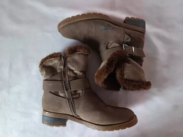 Paire de chaussures boots bottines marron femme - taille 37 - marque FPC