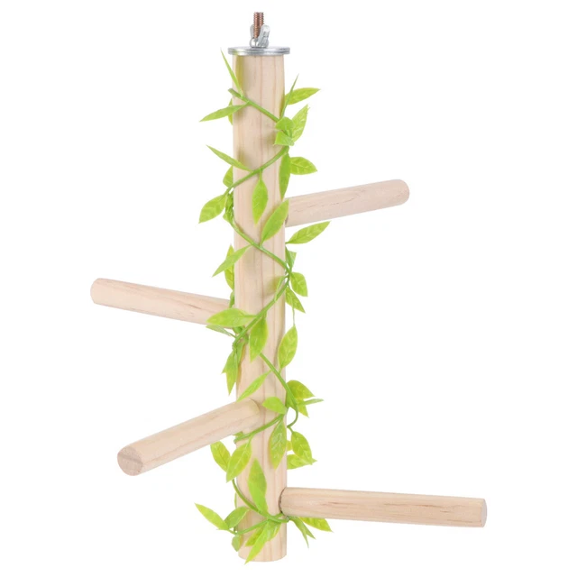 Nature Holz Vogel Käfig Stand Polpapageien Baum Zweig Stehende Rack Vogel Käfig