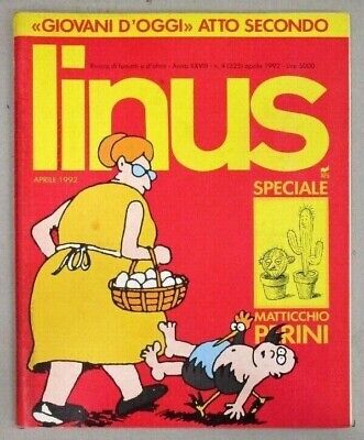 "LINUS" - RIVISTA DI FUMETTI E D'ALTRO - Anno XXVIII - N.4 (325) - Aprile 1992