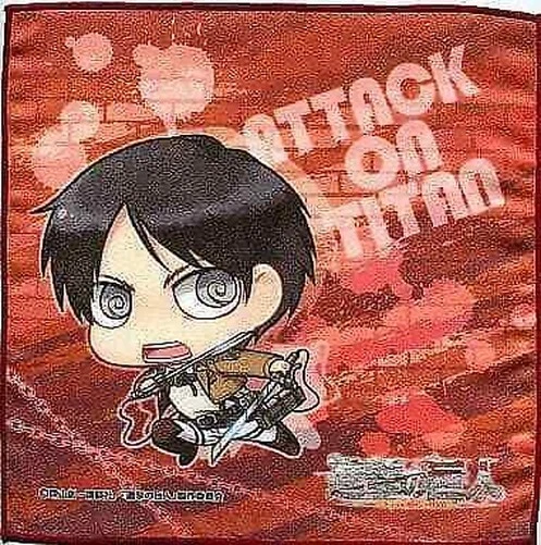 ATTACK ON TITAN Good Eren Yeager Towel TENUGUI Japan toy Collection
