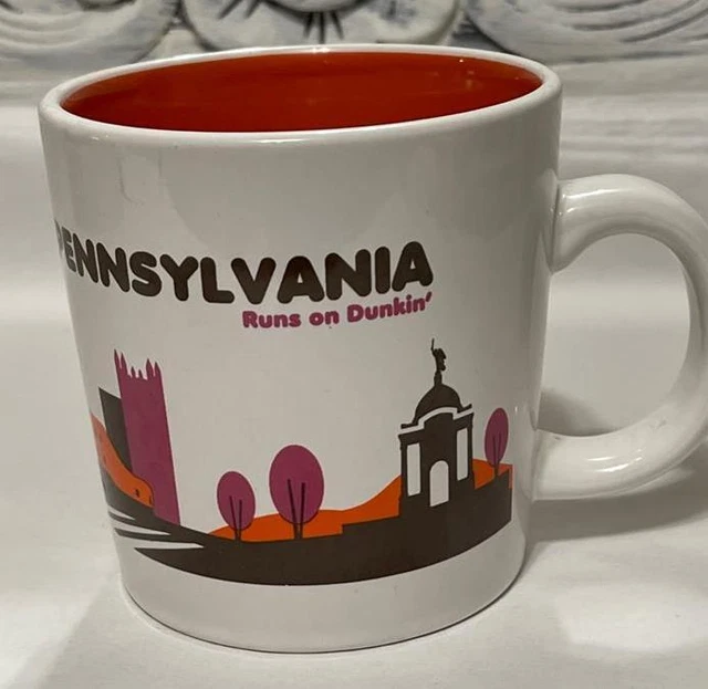 DUNKIN DONUTS Destination Series Pennsylvania runs on Dunkin MUG Coffee Cup 2012
