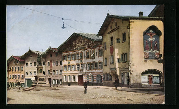 AK Bad Tölz /Obb., Marktstraße mit Moralt und Lindnerhaus