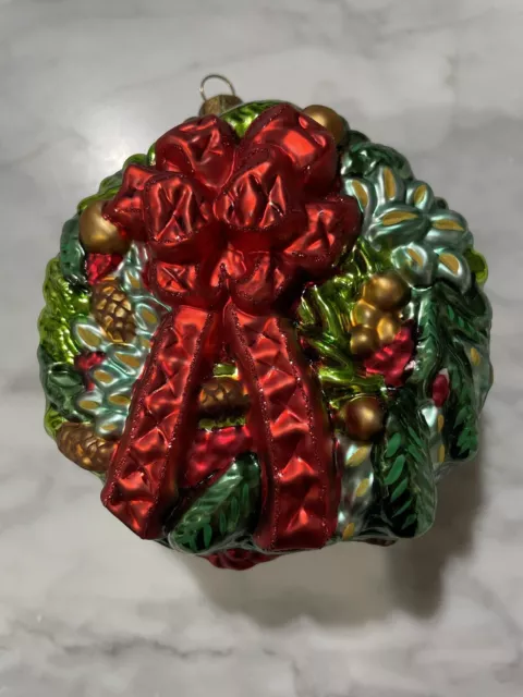 Waterford Holiday Heirlooms Christmas Wreath Ornament