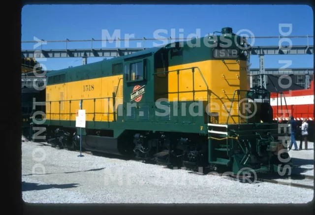 Original Slide C&NW Ry. Chicago & North Western Fresh Paint-1st GP Unit-GP7 1518