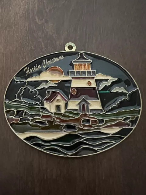 erco florida christmas suncatcher sun catcher stained glass style Lighthouse