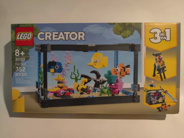 LEGO Creator 3 in 1 Fish Tank 31122 New in Sealed Box Retired Set