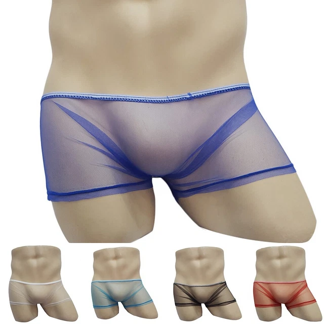 WSZJLN Boxer Intimo Da Uomo Mutandine A Rete Custodia Per Pene