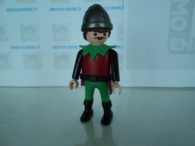 PLAYMOBIL VINTAGE MÉDIÉVAL chevaliers drapeau aigle hampe du set 3265