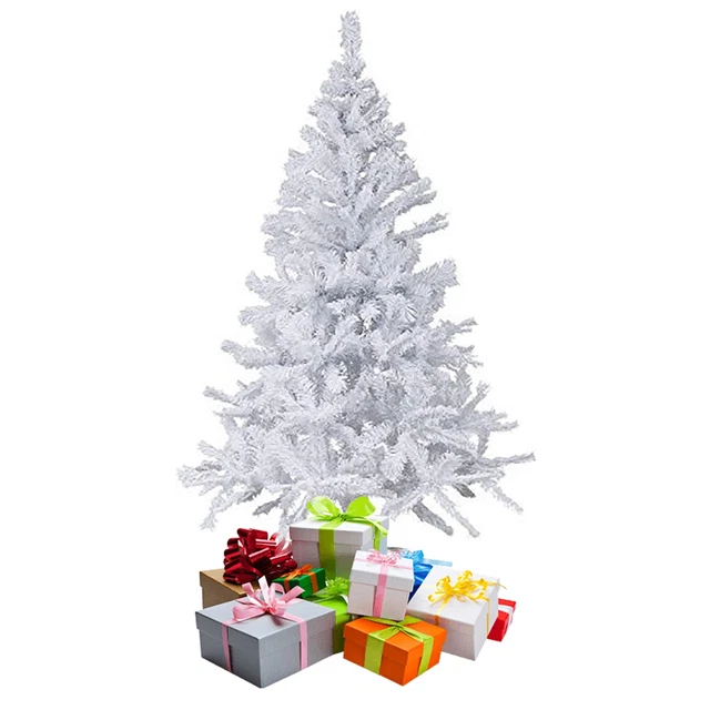 SPRINGOS Sapin de Noël artificiel en pin diamanté, neige artificielle