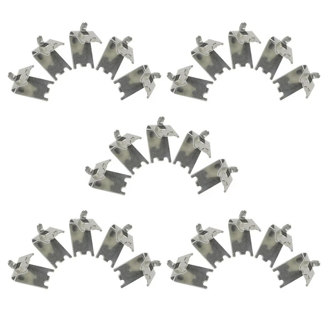 25PCS FREEZER SHELF Hooks Refrigerator Cooler Rack Clips Metal Shelf ...