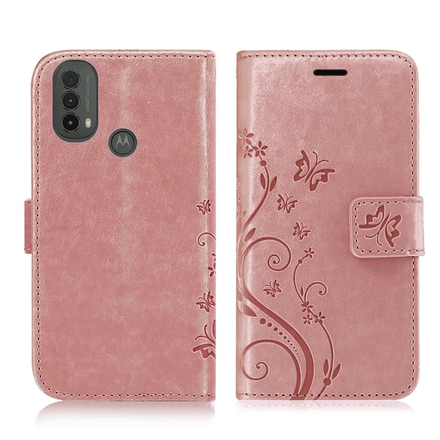 Etui Coque Motorola Moto E20/E30/E40, Téléphone Portable Sac Portefeuille Case