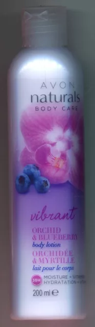 (1l = 30,00€) Avon - Naturals Orchidee & Heidelbeere Bodylotion