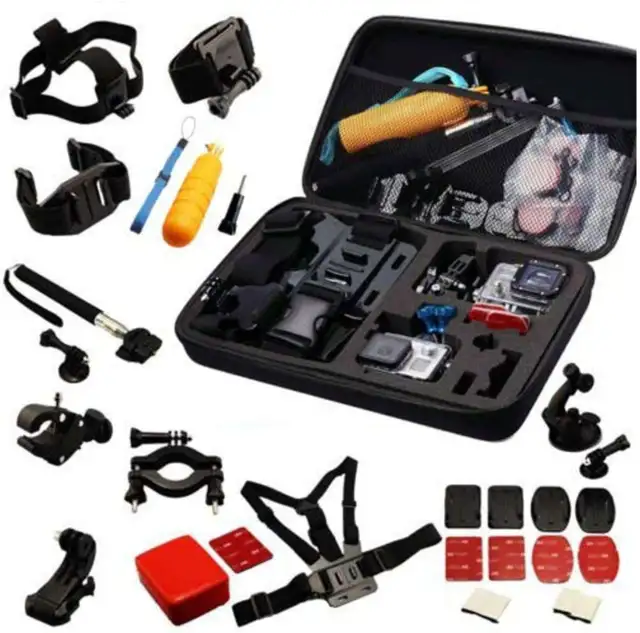 Navitech 30 in 1 Action Camera Accessory Kit Case For EKEN H8R Plus
