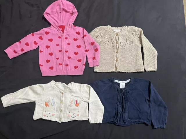 Baby Girls Cardigan Bundle Inc NEXT And Junior J Size Age 6-9 Months