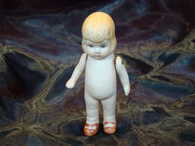 Títere Articulado Bebe Art Deco Estilo Art Nouveau Estilo Porcelana Esmaltes