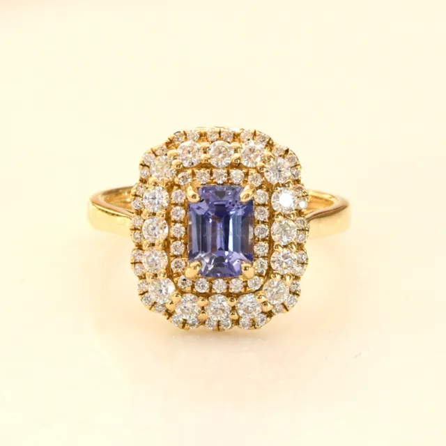 Natural Blue Ceylon Sapphire Convertible Pendant and Ring