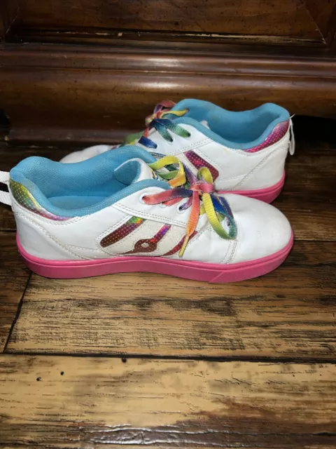 Heelys Racer 20 JoJo Siwa Shoes Unicorn Rainbow Bow Size 5