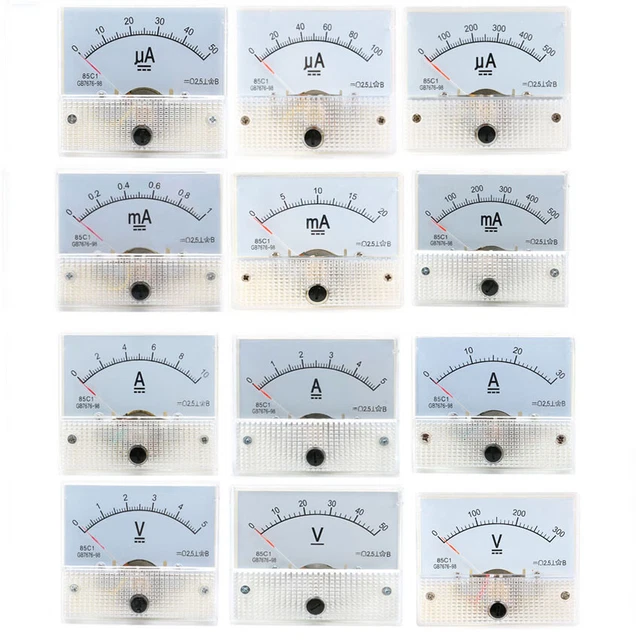 thumbnail image 2 of 85C1 Analog Panel Meter - 0-30A DC Ammeter & 0-300V DC Voltmeter Combo 2 of 3