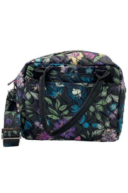 Lug Quilted Convertible Crossbody Jive Bloom Black