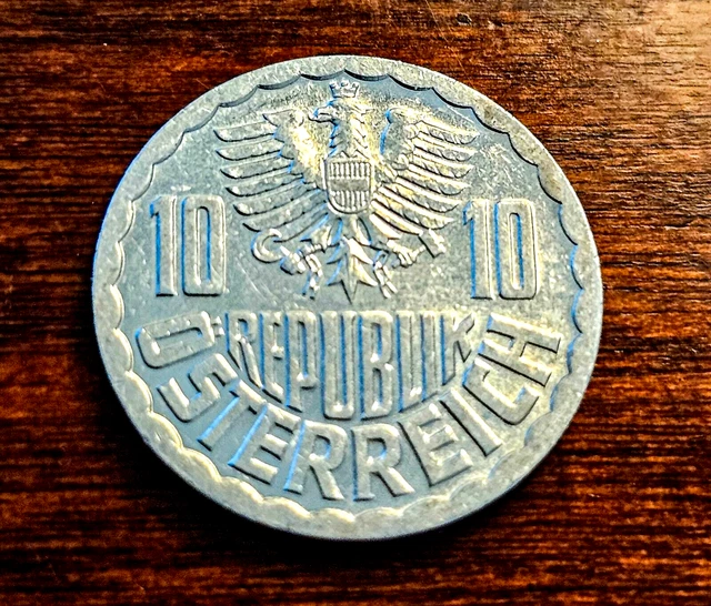 1981 Austria 10 Groschen Coin KM#2878 Ungraded