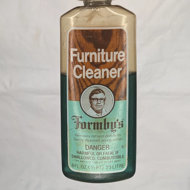 Vintage Formby’s Furniture Cleaner & Wax Remover 8 oz 60% Full Blue Formula