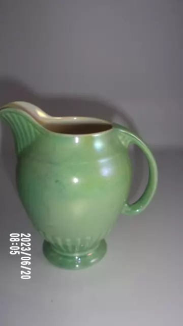 Crown Devon Green Lustreware Jug