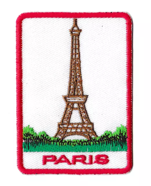 Patch écusson patche Tour Eiffel Paris souvenir thermocollant brodé