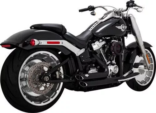 VANCE &amp; HINES SHORTSHOTS STAGGERED EXHAUST 18-23 BREAKTOUT/FAT BOY/FXDR