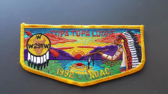 OA, Topa Topa (291) 1992 NOAC Flap (S-47)