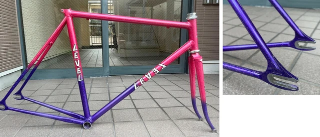 LEVEL NJS TRACK Bike Frame Keirin Pista Seat tube/Top tube 525mm