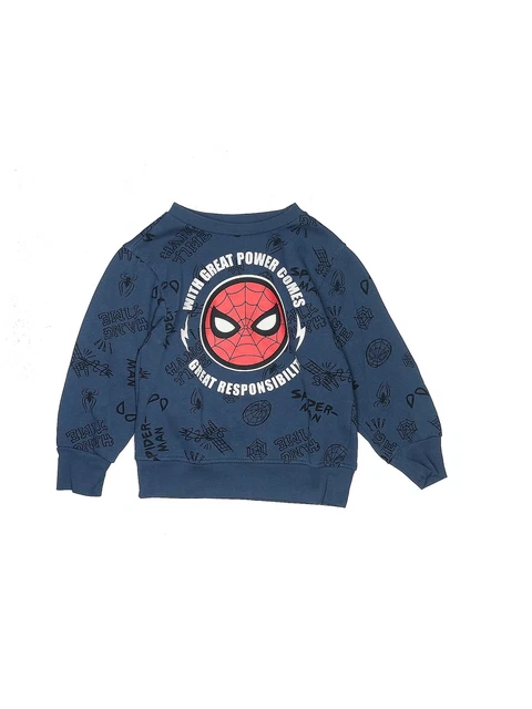 Marvel Boys Blue Sweatshirt XS Youth
