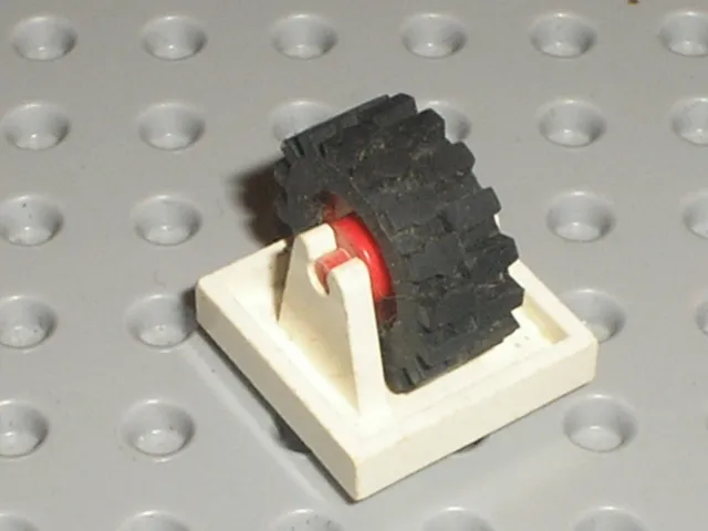Essieu roue LEGO VINTAGE POLICE white wheel holder ref 8c02 /Set 381 588 540 673