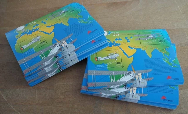 1999 Portugal; 200 Blocks Flugzeug, Bl. 148, postfrisch/MNH, ME 800,-