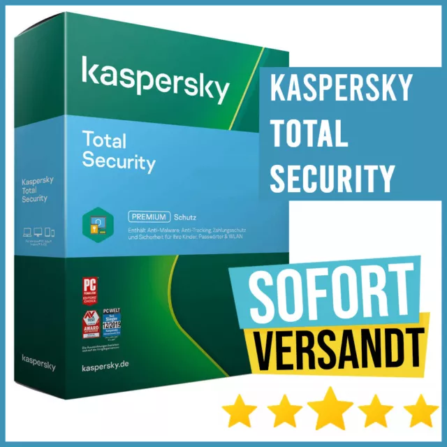 Kaspersky Total Security 2024 (Plus) |1 dispositivo 1 año | Internet Security 2024