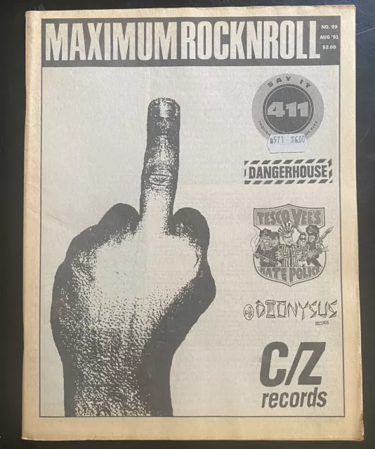 PUNK ROCK MAGAZINE MAXIMUM ROCK N ROLL #115 December 1992. Undead, Gits,  Smut. $20.00 - PicClick AU