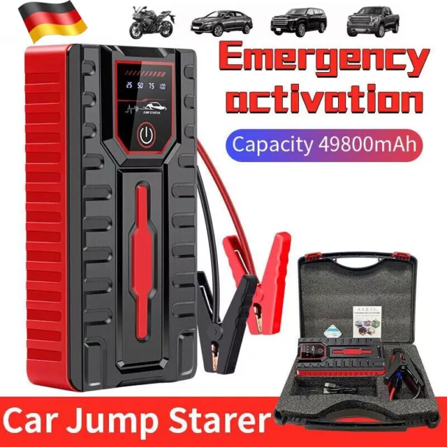 12V Auto KFZ Starthilfe 12V Jump Starter Batterieladegerät Booster Powerbank