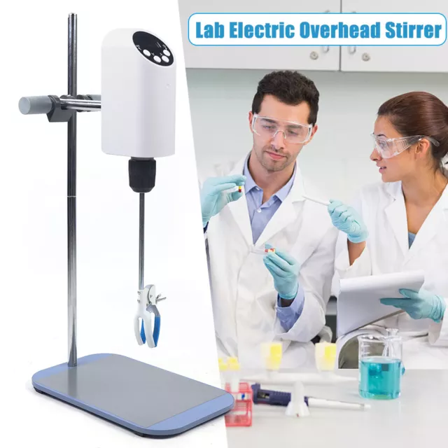 Digital Display Mixer Lab Electric Overhead Stirrer Homogenizer Agitator 80W 20L