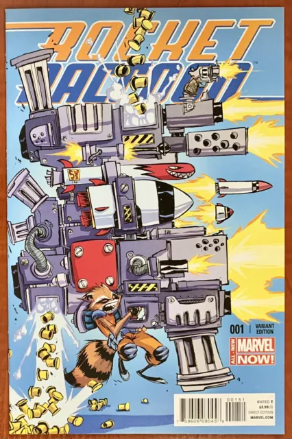 Rocket Raccoon #1 Variant Cover Marvel Comics 2015 Skottie Young - Guardians NM+