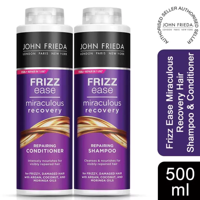 John Frieda Frizz Ease wundersame Erholung krauses Haarshampoo & Conditioner Neu