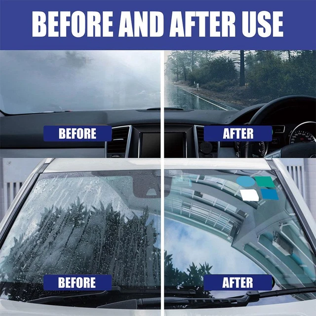 Car Glass Anti-Fog Rainproof Waterproof Coating Agent For Windows Tool 60ML S5K1