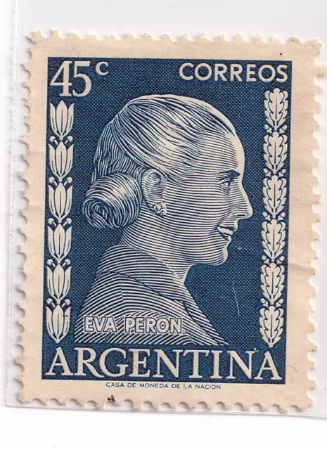 Argentina Stamps - Eva Peron Set 1952 -45C . MH
