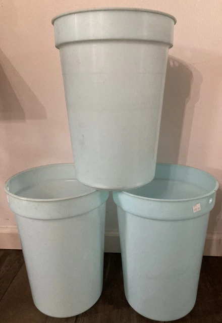 Lot of 3 Tap My Trees Plastic 3 Gallon Sap Bucket Maple Syrup Collection Sugar