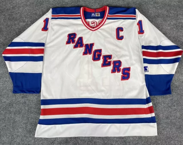 Mark Messier New York Rangers adidas Authentic Heroes of Hockey Throwback  Jersey - Blue
