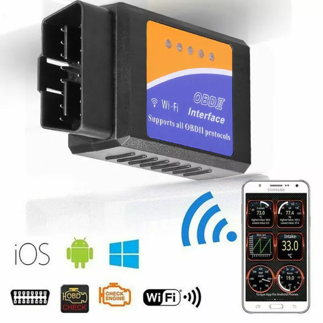 Car Code Scanner WIFI OBDII Reader Diagnostic Scanner Engine Check Tool