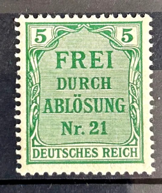 1903 German state stamps Mi:DR D3 MH* , Kingdom Of Prussia , Official stamp