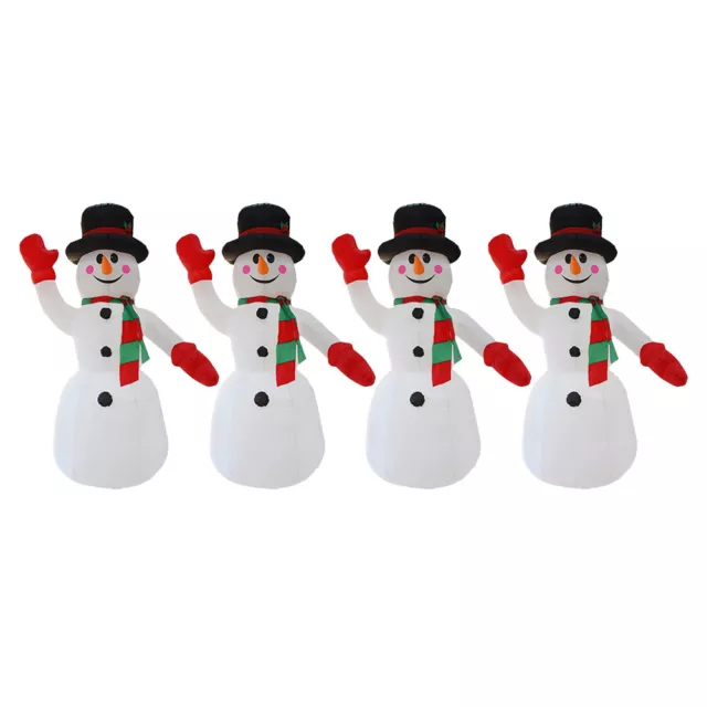 2.4m Christmas Inflatable Santa Claus Snowman Cute LED Lights for Indoor Outdoor