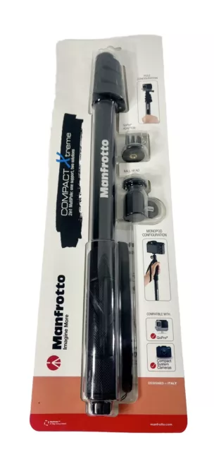 Manfrotto monopod COMPACT Xtreme Ball Head GoPro adapter included New in Package